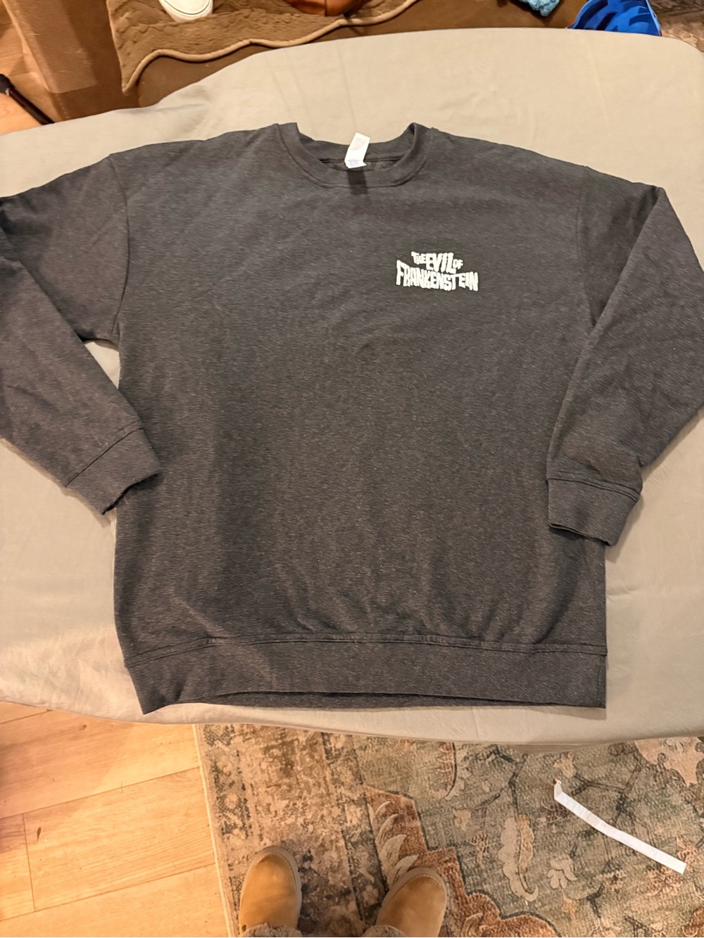 Dark Gray 'The Evil of Frankenstein' Crewneck Sweatshirt